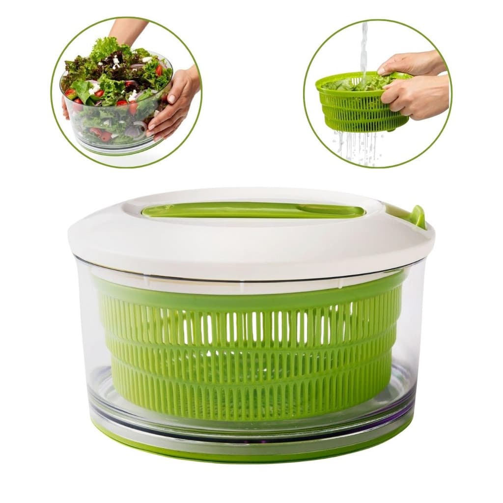 Secador de Salada Centrífuga Manual Verduras 26cm 7L Chefn