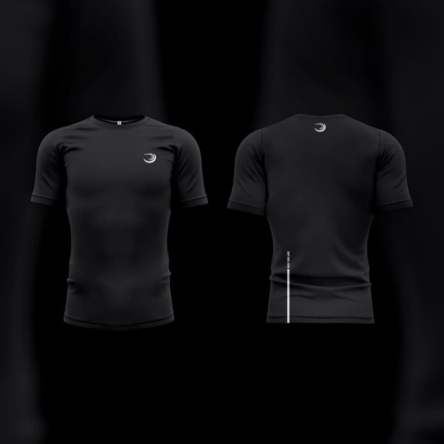 CAMISETA DE TREINO SUMMER PRO PRETA BLACKOUT ACADEMIA FITNESS