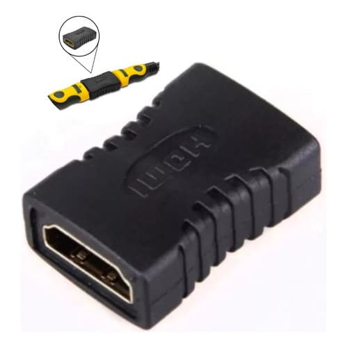 Adaptador Emenda Hdmi Para Cabo Fêmea X Fêmea Extensor