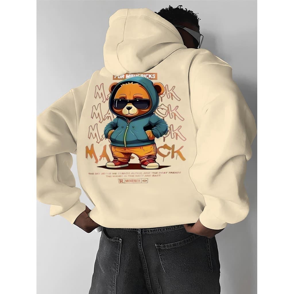 Blusa de Frio Moletom Masculino Urso Maverick Algodão Unissex
