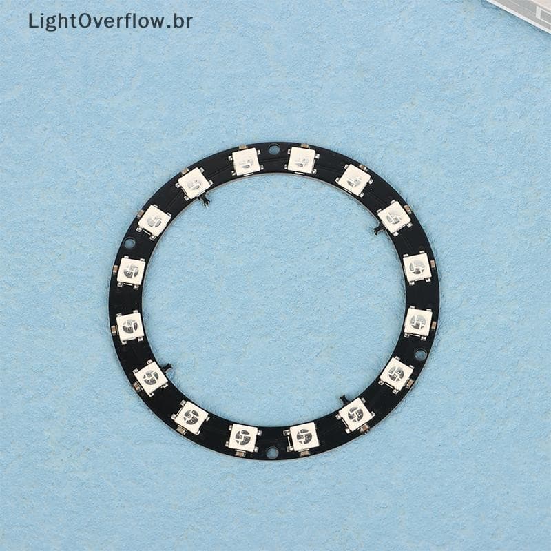 [LightOverflow] WS2812B Anel De Pixel Endereçável Individualmente 1/3/7/8/12/16/24 LEDs WS2812 Módulo De Led IC 5050 RGB