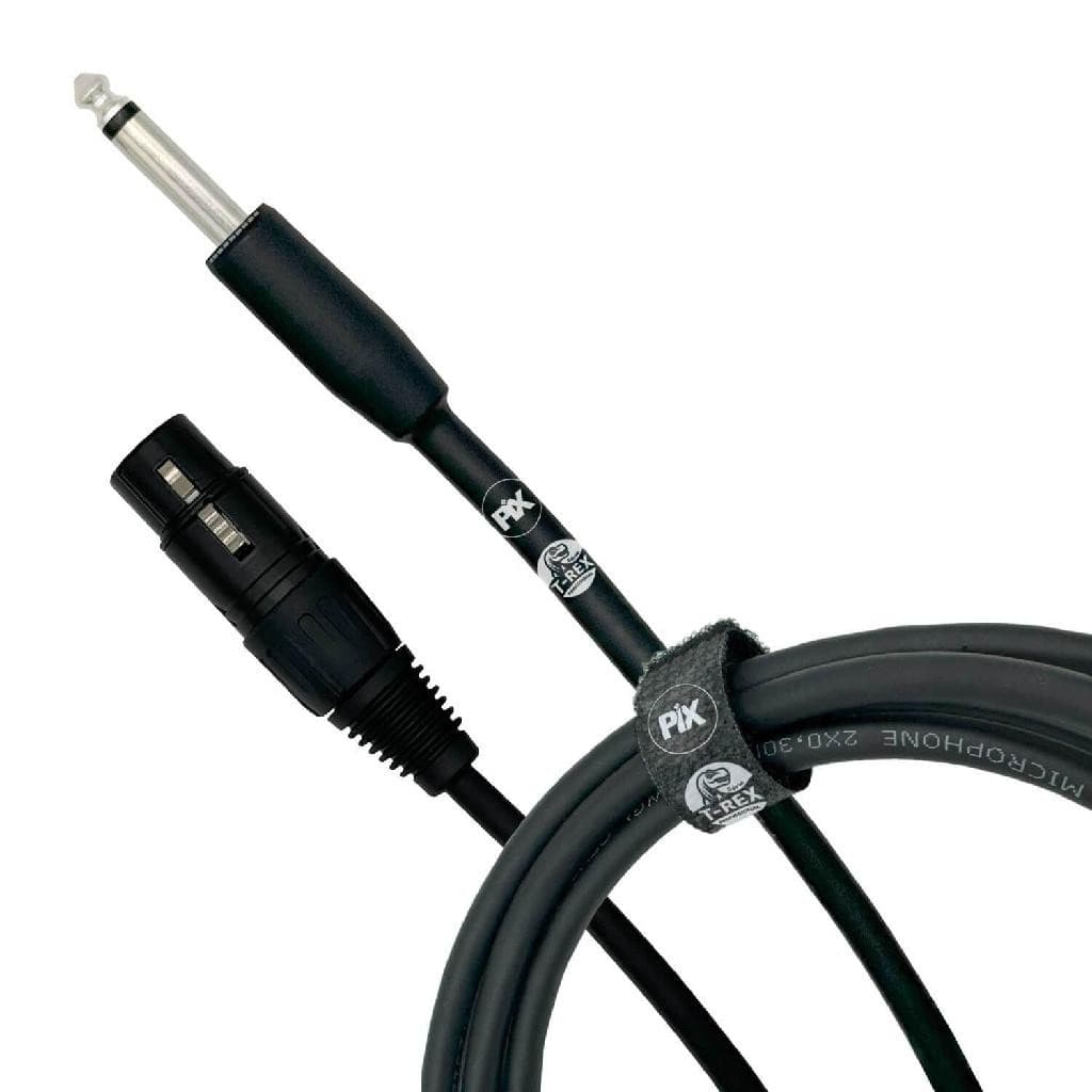 Cabo P10 Mono Para Xlr Fêmea Profissional Para Instrumentos Musicais