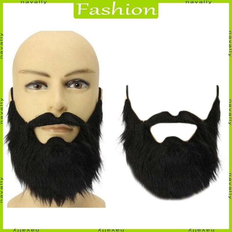 nava Halloween Barba Falsa Engraçado Bigodes Falsos Traje Acessório Disfarce Cabelo Facial
