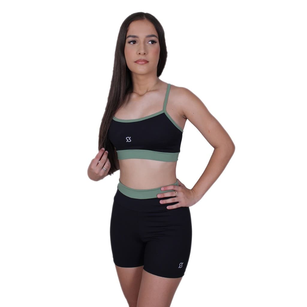 Conjunto Fitness de Poliamida Short e Top Zero Transparencia Atacado