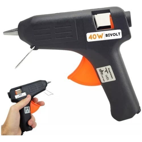 Pistola De Cola Quente  Acompanha 12 Bastões 40/20w Bivolt 127-220V