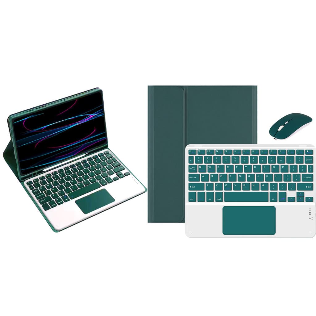 capa com Teclado para touchpad e mouse para Samsung Tab S7 plus / S7 FE / S8 plus 12,4polegadas