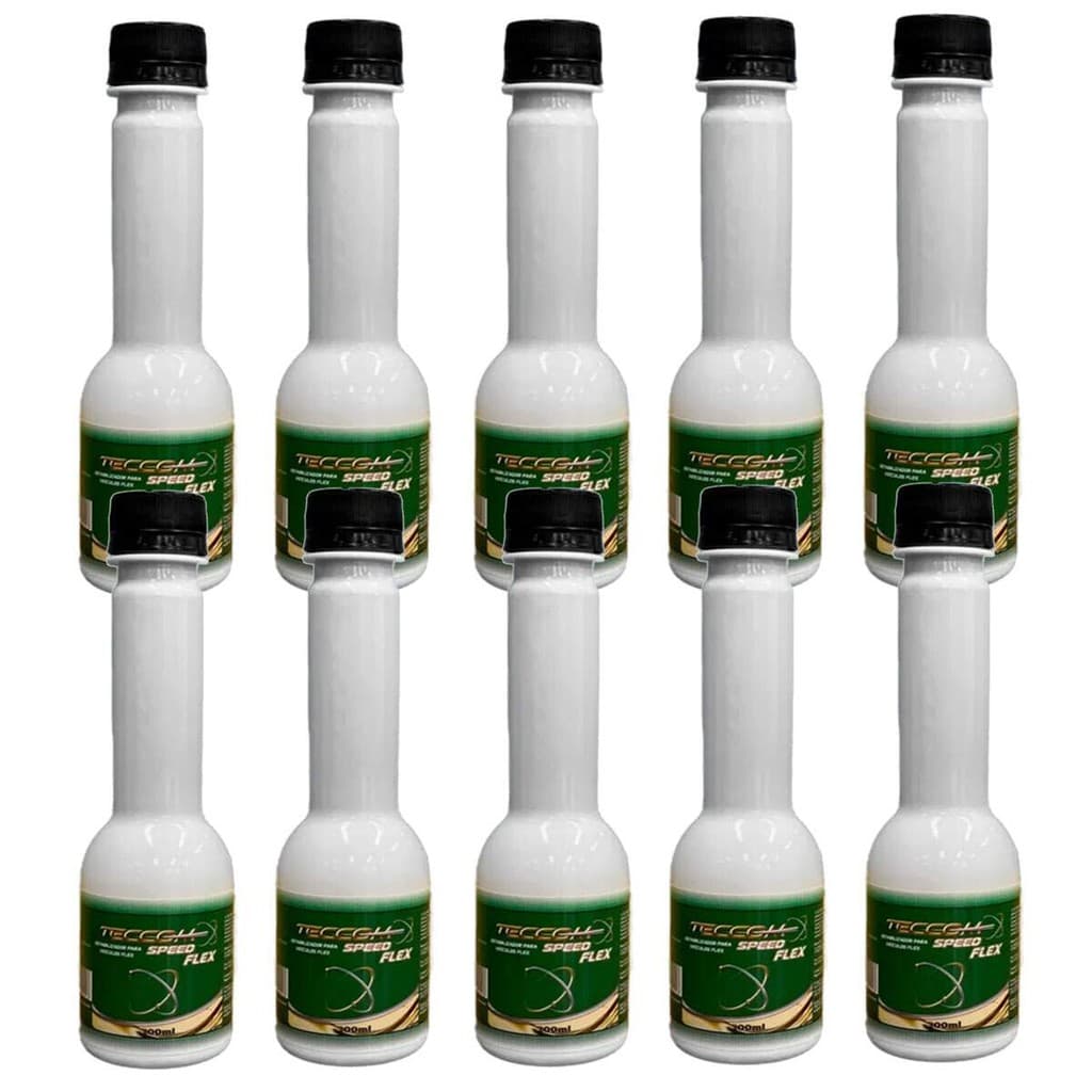 Kit 10X Otimizador Gasolina Teccom Speed Flex Náutico 100ml