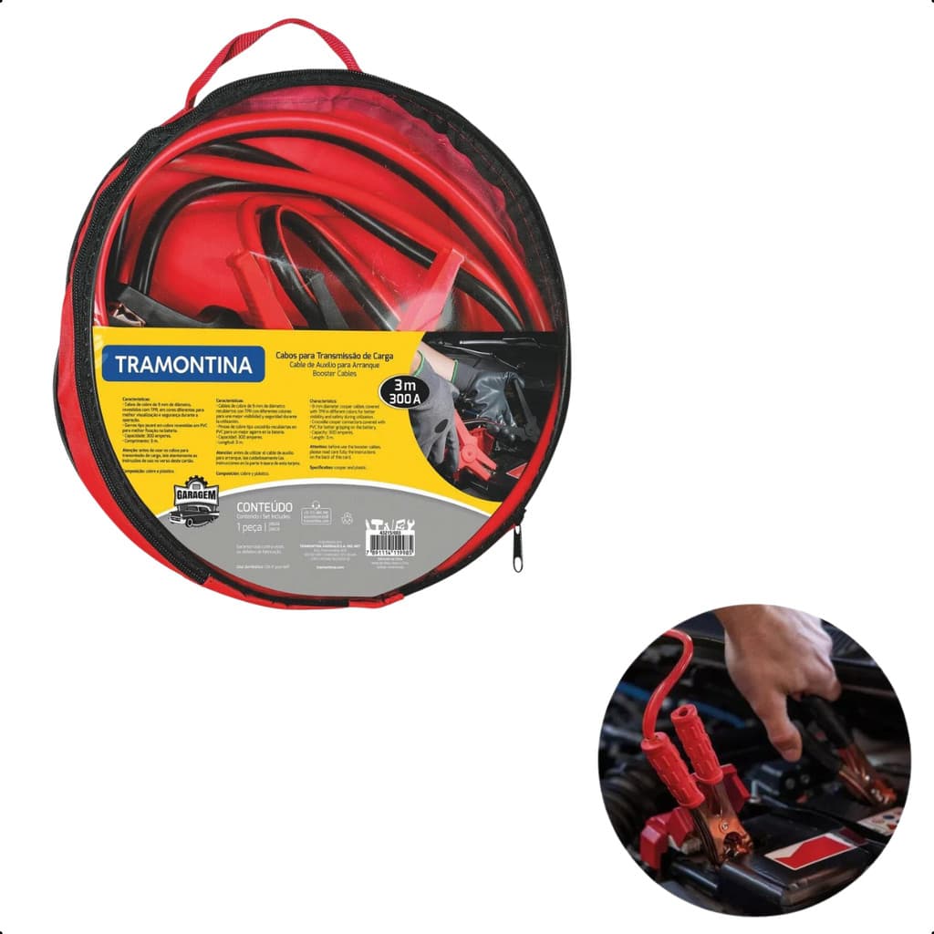 Cabo Chupeta Para Bateria Diversos - 3 Metros 300 AMP