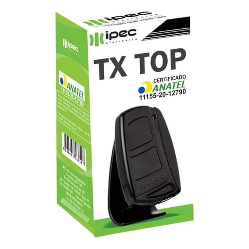 Controle Remoto Tx Top 433,92mhz Clips 2 Botões Ipec