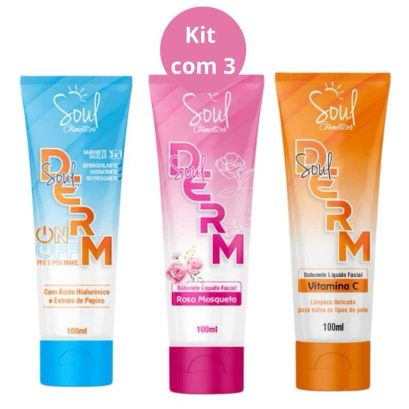 Sabonete Micelar Facial Limpeza Facial (Soul 3Und)