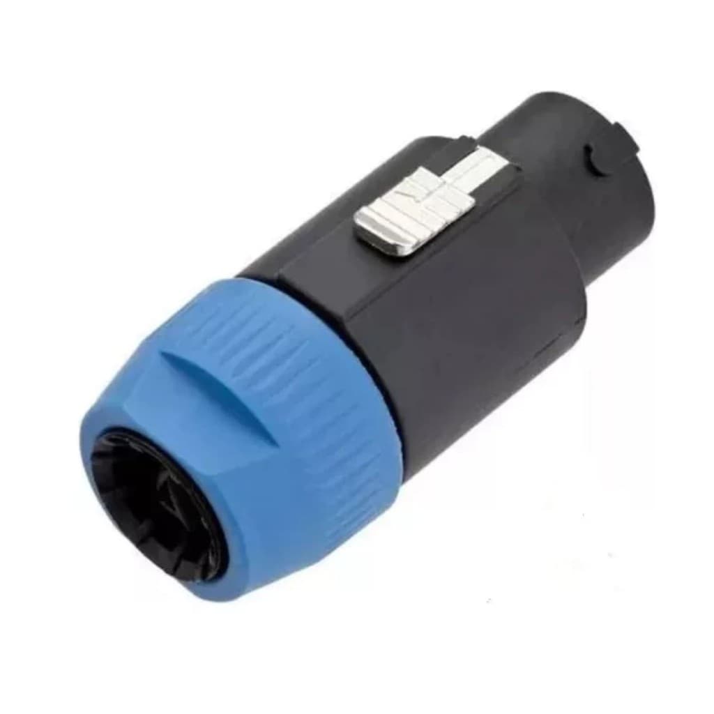 Plug Speakon Macho 8 Vias c/Trava - Emb. 04 Peças TEBERA