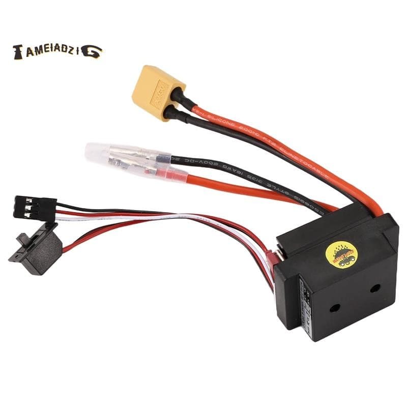 🔥RC Hobby 60A ESC Controlador De Velocidade Do Motor Escovado Com 2A BEC De Alta Tensão 6-12V Escova Para Navio E Carro