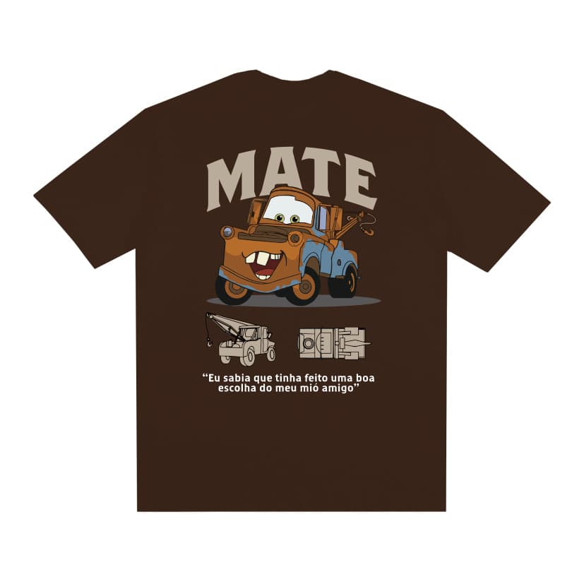 Camiseta infantil streetwear MATE Carros tam 2 ao 14