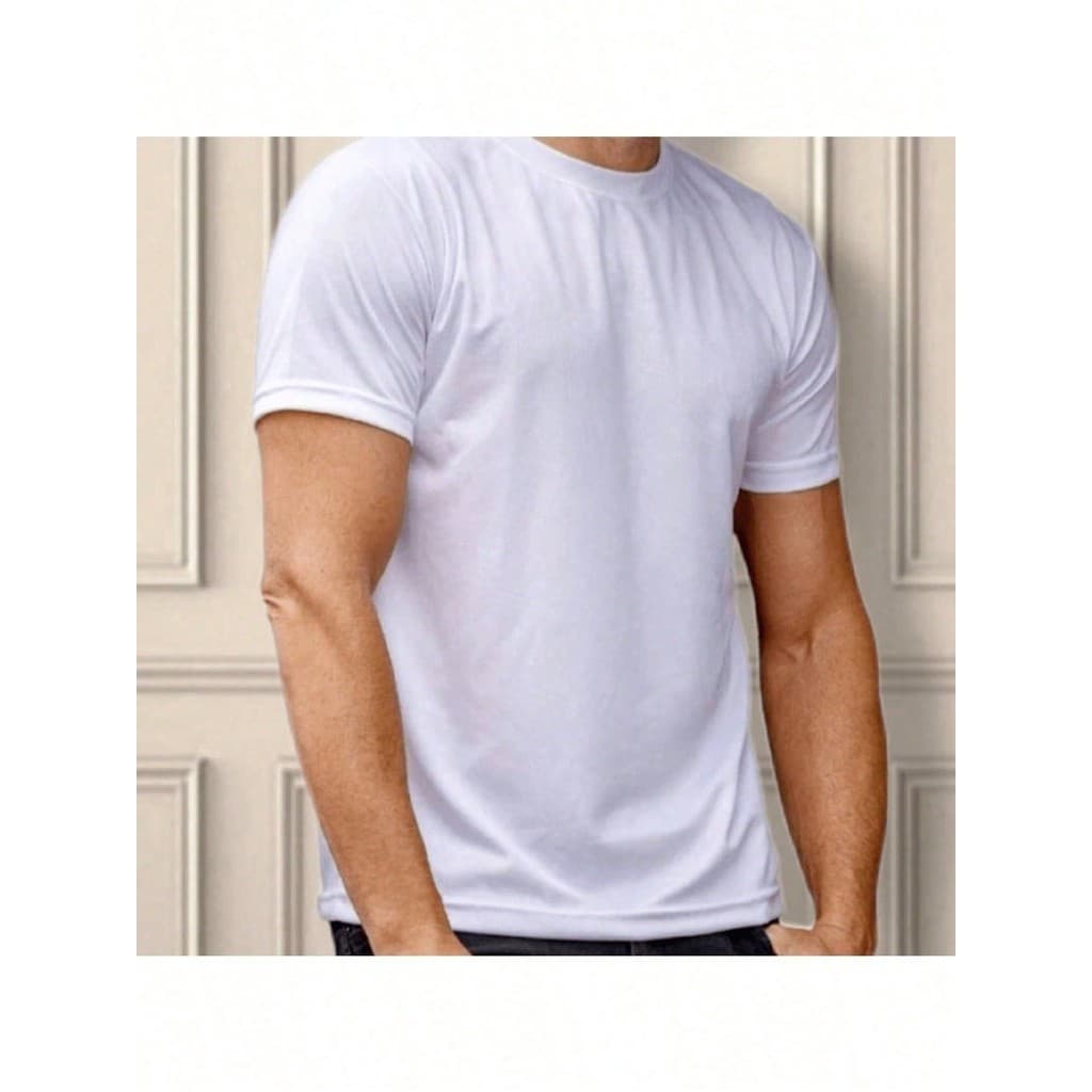 Camiseta Básica Masculina Algodão Lisa sem Estampa Gola Redonda Tshirt Blusa