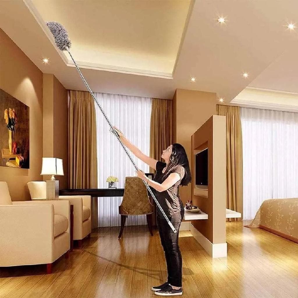 Espanador 2,80 Metros Ajustável Dobravel Cleaner/Escova De Limpeza De PoeiraTelhado Aranha Teia Teto Cama Mesa