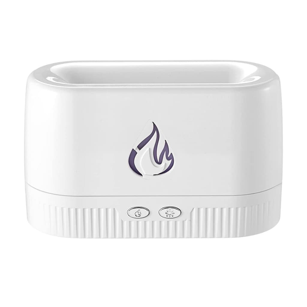 Difusor Umidificador Ultrassônico Chama de Fogo Aromaterapia Elétrico USB Essência Óleo Essencial LED Decorativo