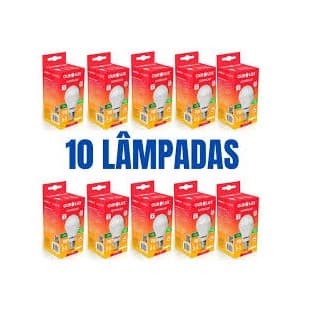 Kit 10 Lâmpadas Led Bulbo A60 9w 6500k Luz Branca Ourolux