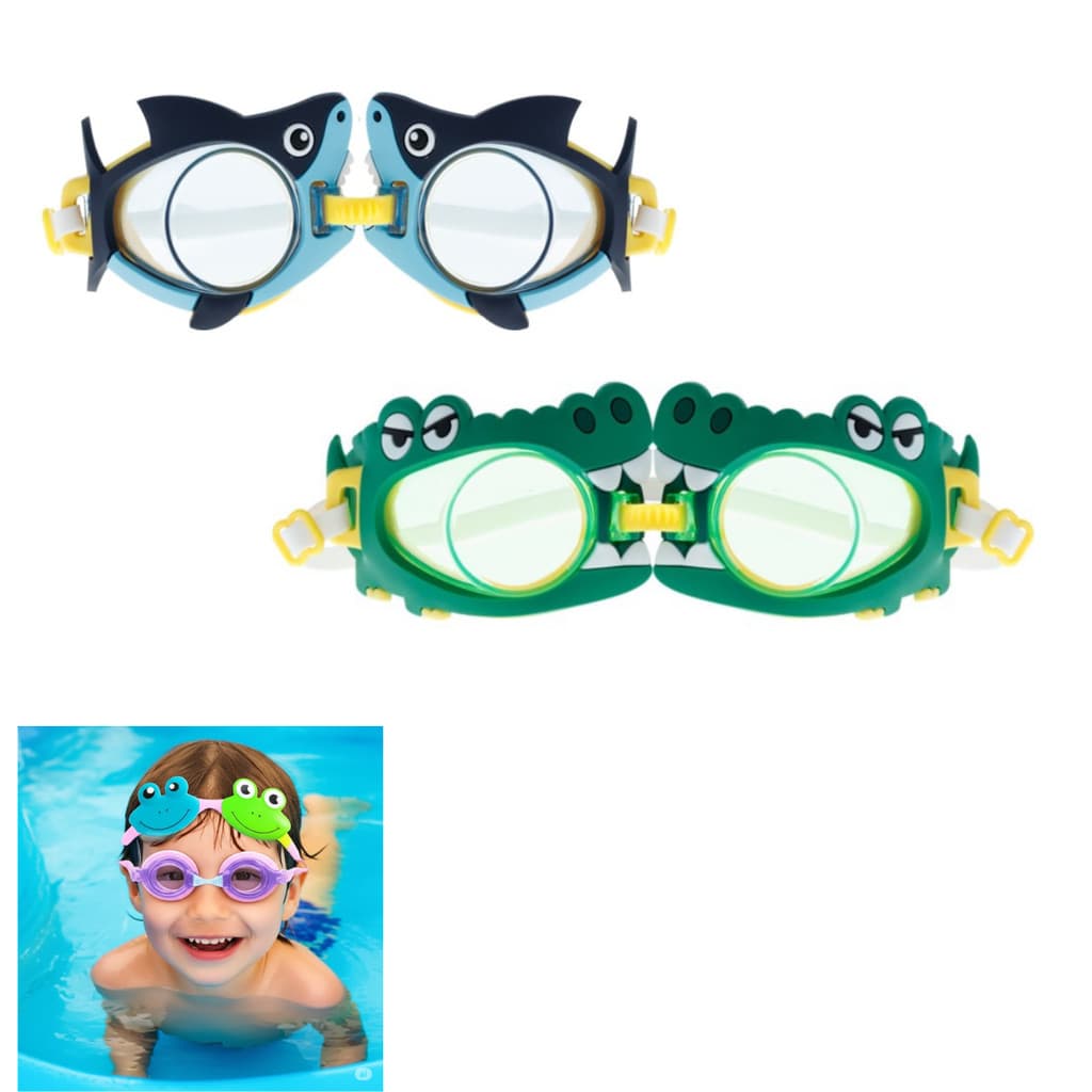Oculos de Natação infantil  Mergulho Piscina Animais