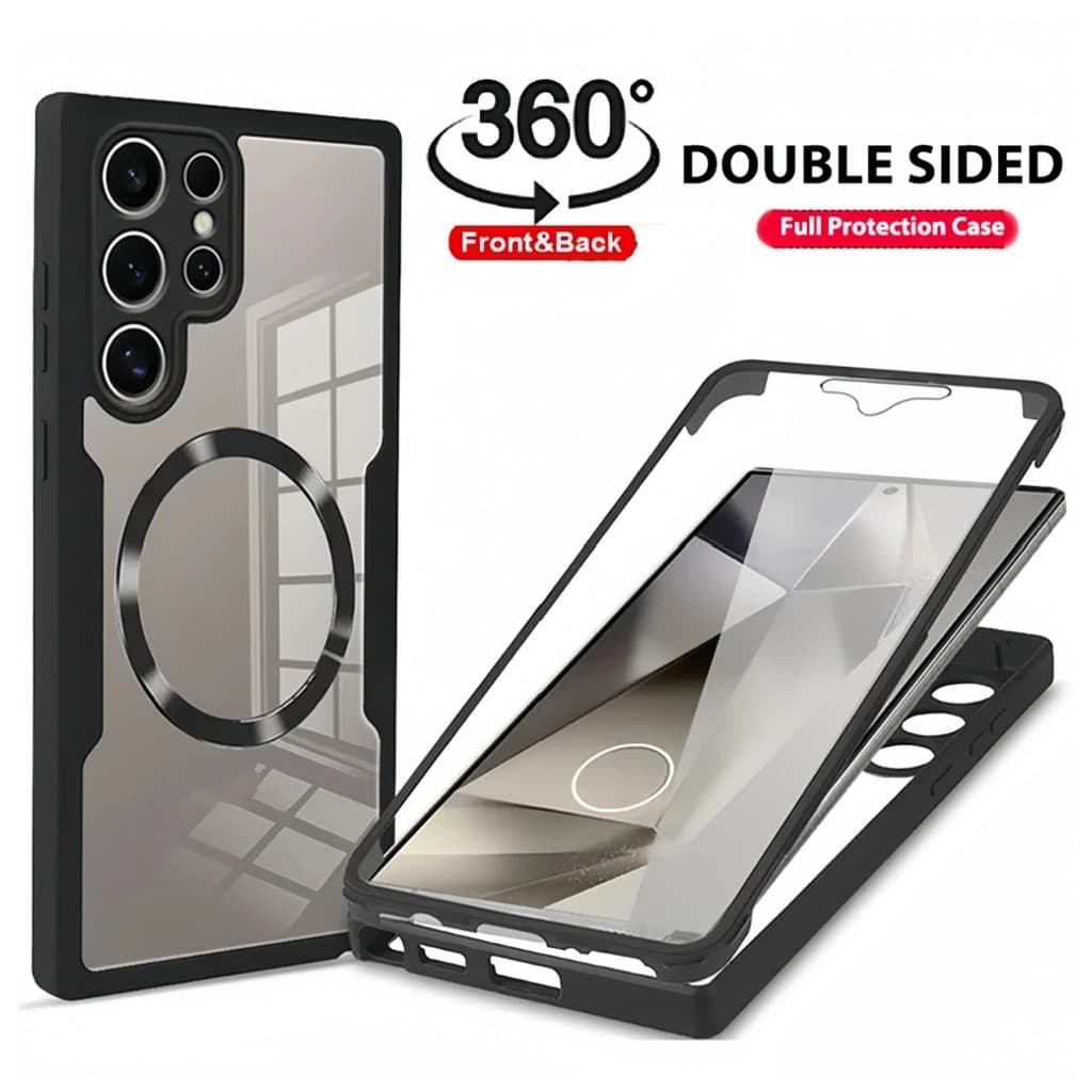 360 ° Capa Completa À Prova De Choque Para Samsung Galaxy S26 S25 S24 S23 S22 Ultra Plus S25 FE Magnética De Carregament