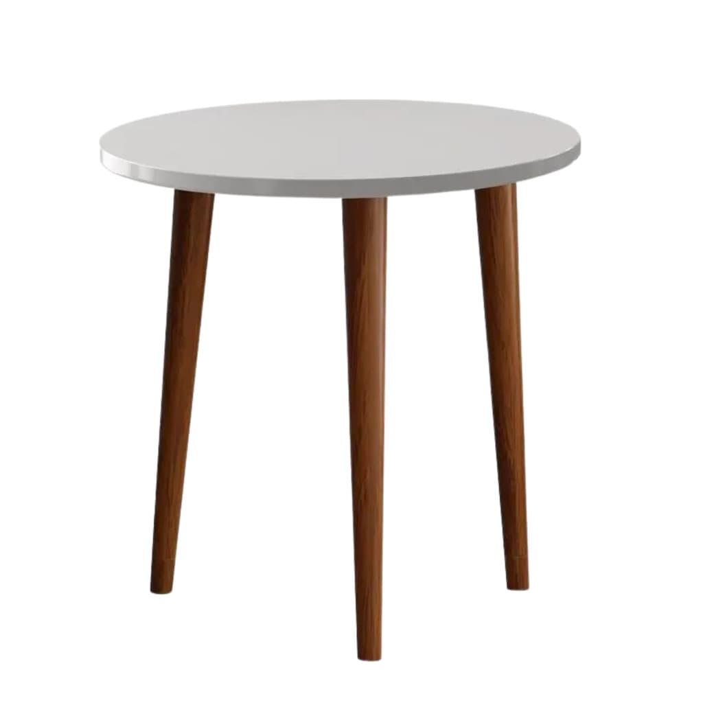 Mesa de Apoio mesa Lateral Decorativa Baixa Compacta branco