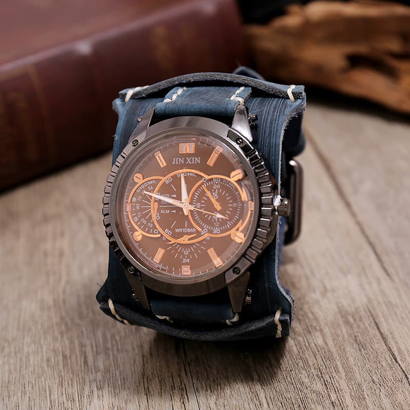 Relógio esportivo masculino, relógio vintage, relógio de couro, relógio eletrônico, pulseira de couro, relógio de pulso