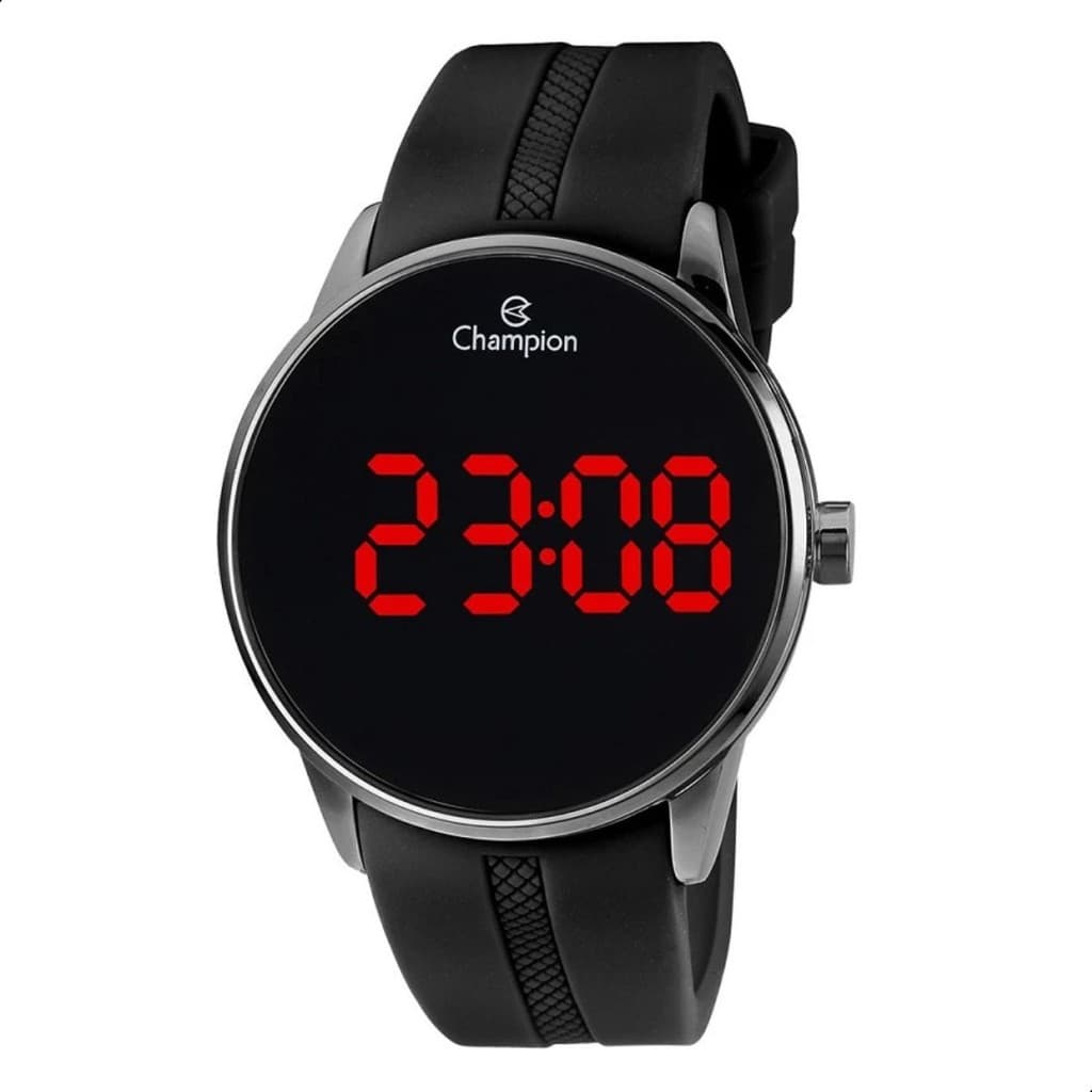 Relógio Masculino Champion Digital Preto Led CH40188D  Relógio Original  Masculino  Digital