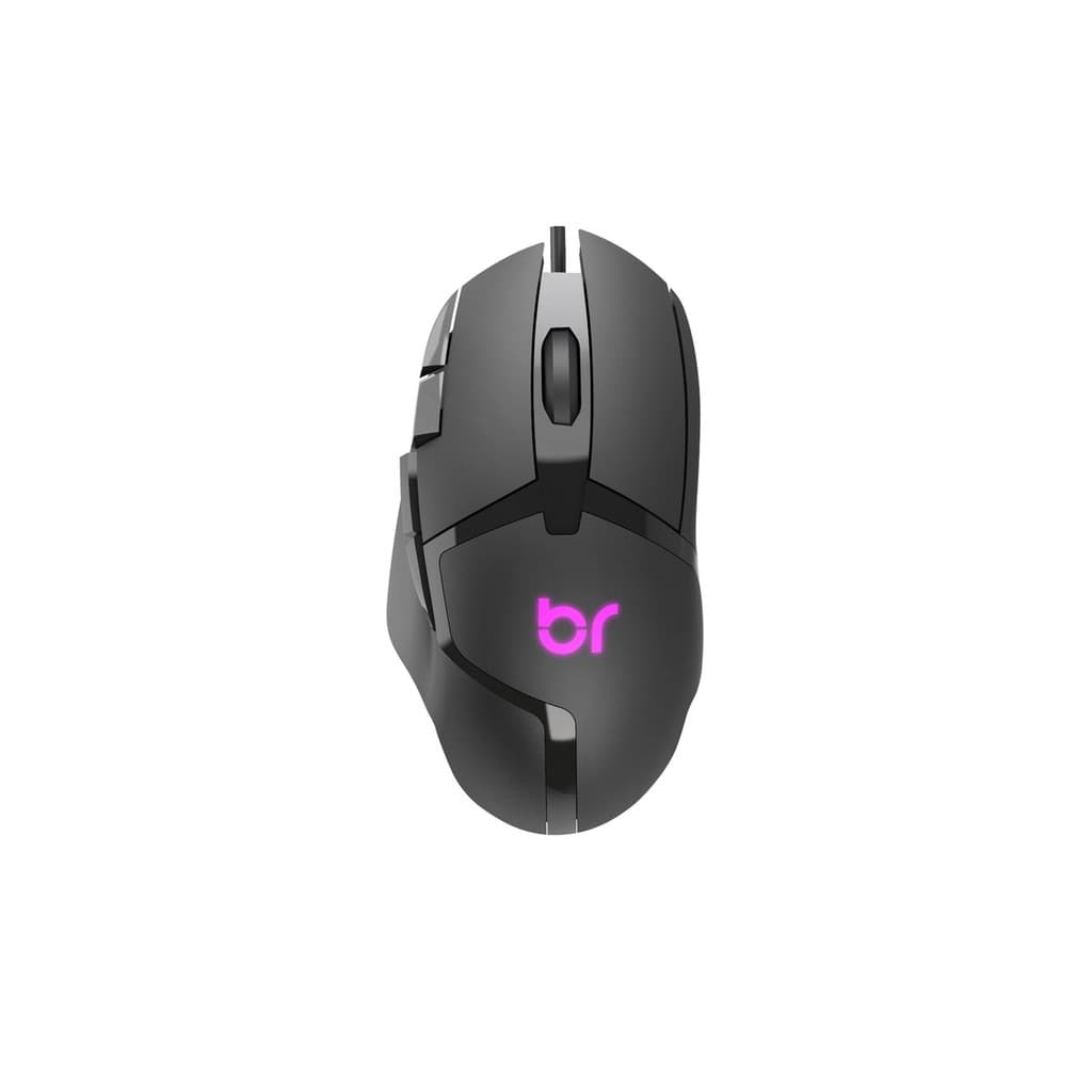 Mouse Gamer 7200 DPI USB Com Fio Seer Preto Bright