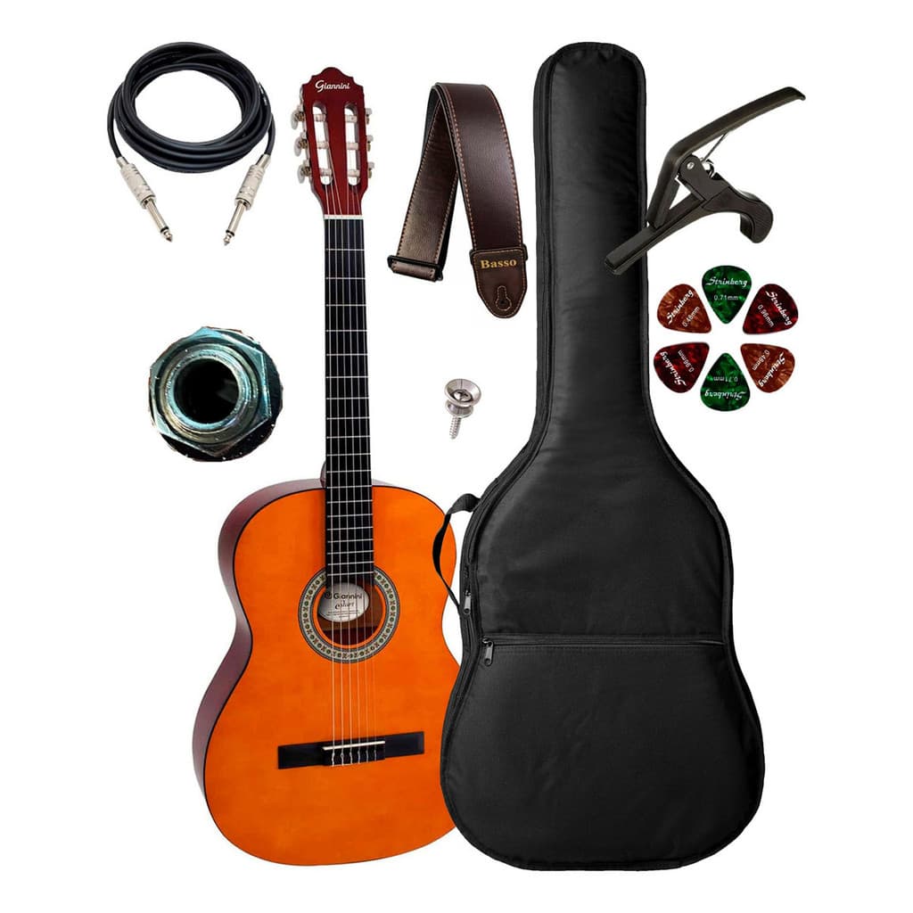 Violão Eletroacústico Giannini N14n + Capa Luxo E Acessórios