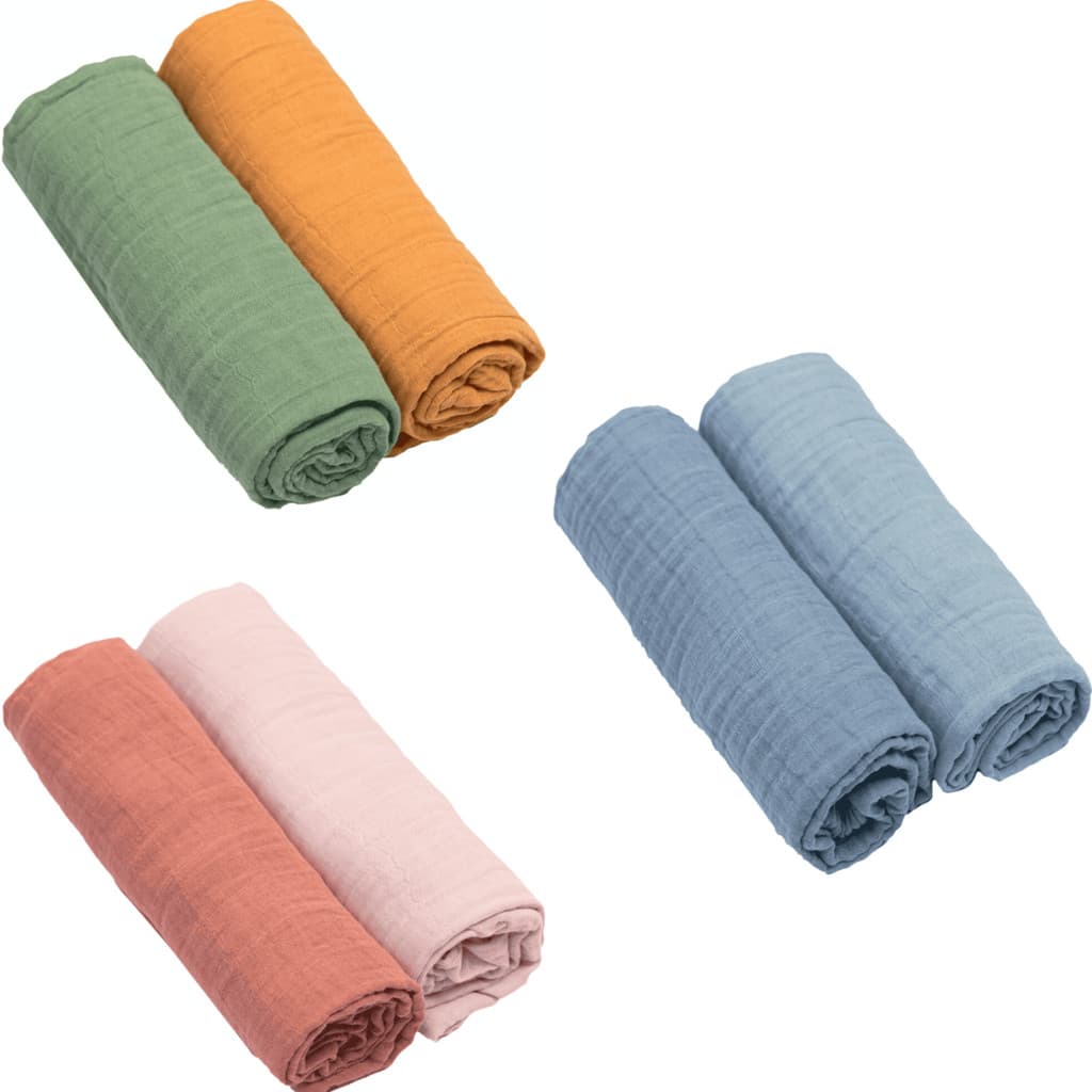 Cueiro Swaddle Fralda Soft 1,20m x 1,20m Papi Baby Tons Terrosos