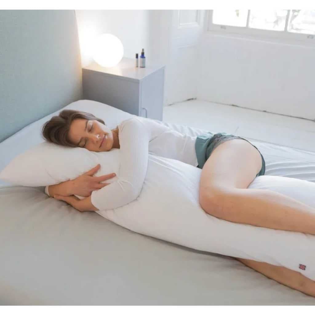 1 Travesseiro de Corpo  Xuxão Com Fronha de Zipper Antialérgico 1,40 x 40cm