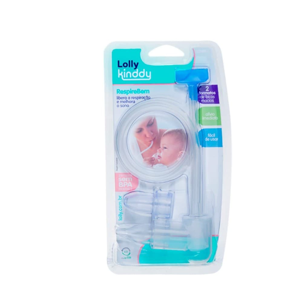 Aspirador Nasal Respire Bem Lolly 2 Formatos de Bico 0+ meses