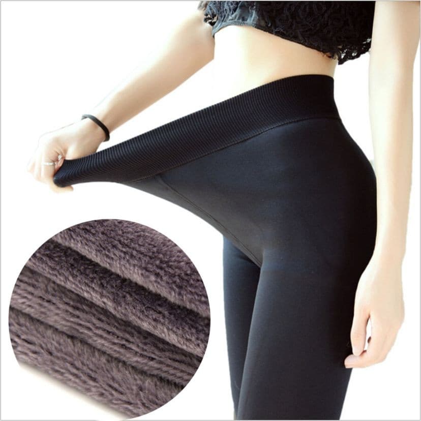 Calça Térmica Forrada Com Lã Frio Neve Legging Peluciada ROUPA TÉRMICA ATE PLUS SIZE CALSA FEMININA