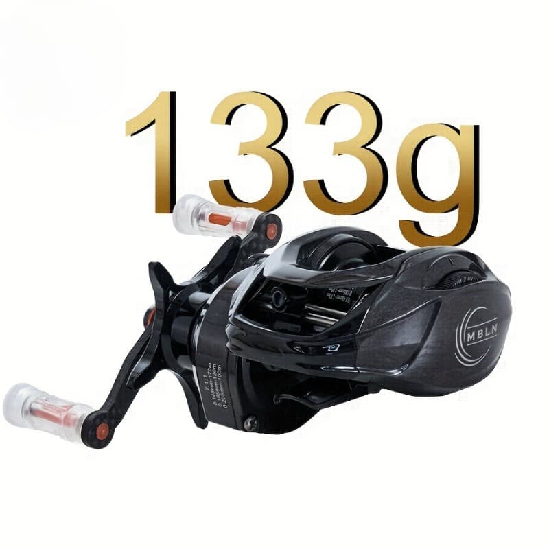 Carretel De Arremesso De Carbono Completo Ultraleve Liga De Alumínio 133g Pesca Em Forma De Lágrima 10 + 1 Rolamento Ant