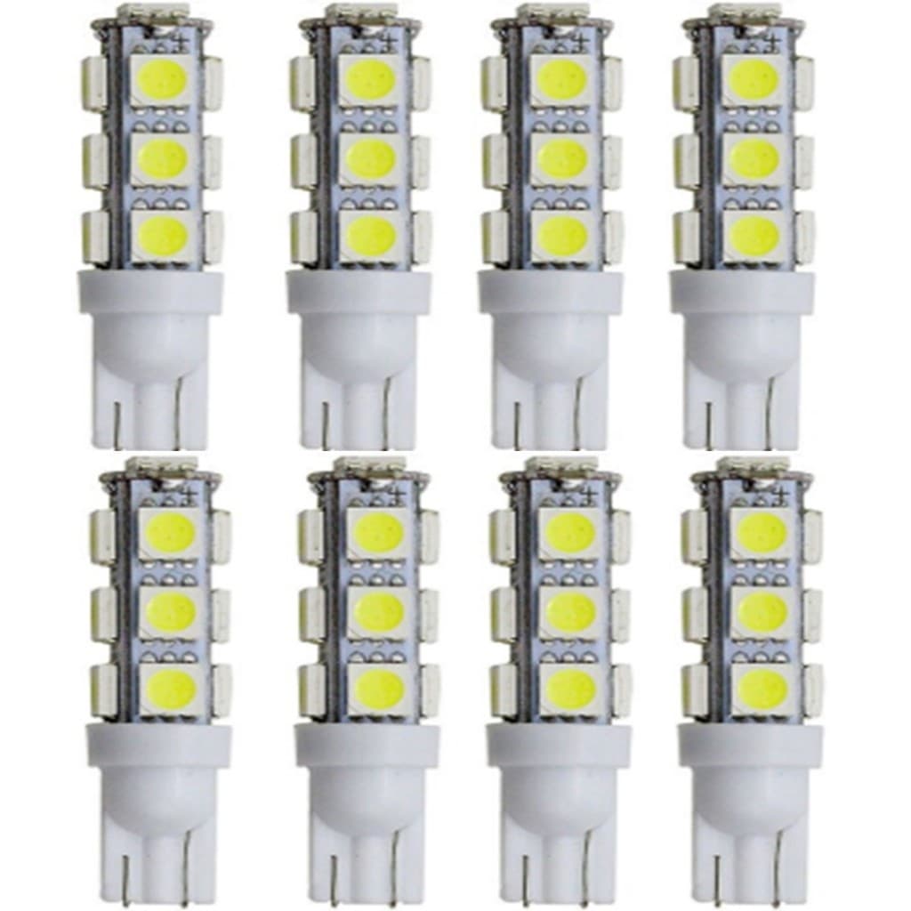 kIT Lampada Led T10 13 Smd 12V Esmagada Ré Lanterna Pingo Honda