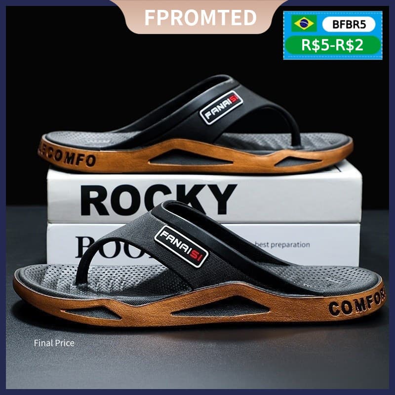1 Pair Beach Sandals Shower Shoes Men'S Stylish Lightweight Flip-Flops Comfortable Thong Sandals Camping Casual Attire