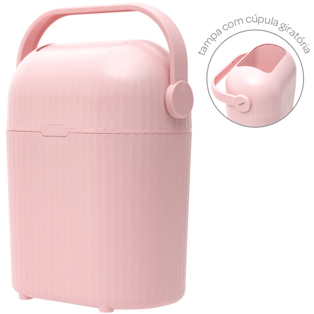 Lixeira Antiodor 9 Litros Para Descarte de fraldas Bebê Buba