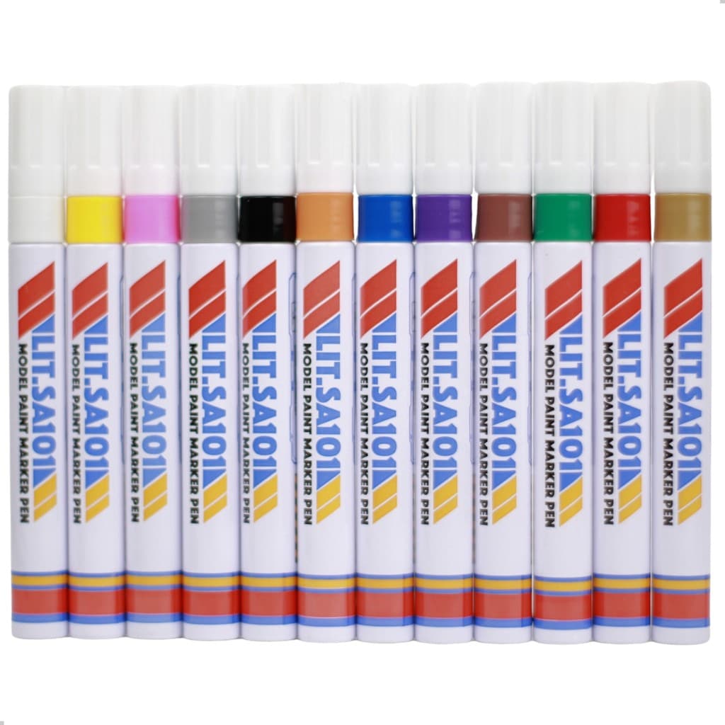 Marcador Permanente 12 Cores Multisuperfícies Paint Marker