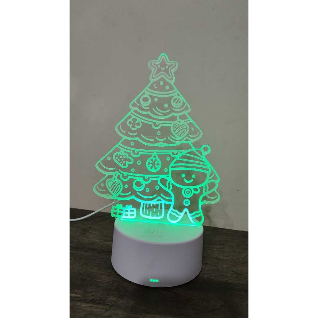 Luminária Led de mesa | Arvore Natal | Abajur Presente Criativo Decoração