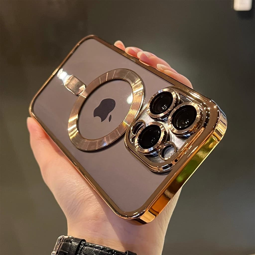 Monee Magnética Luxuria Case Capa Capinha De Celular Para iPhone 11 12 13 14 15 16 17 Pro Max X XS MAX XR 7 8 Plus