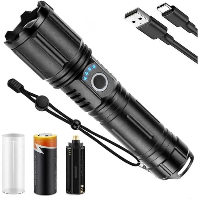 Lanterna Tática Militar T9 Profissional Led Muito Forte - Alta Luminosidade
