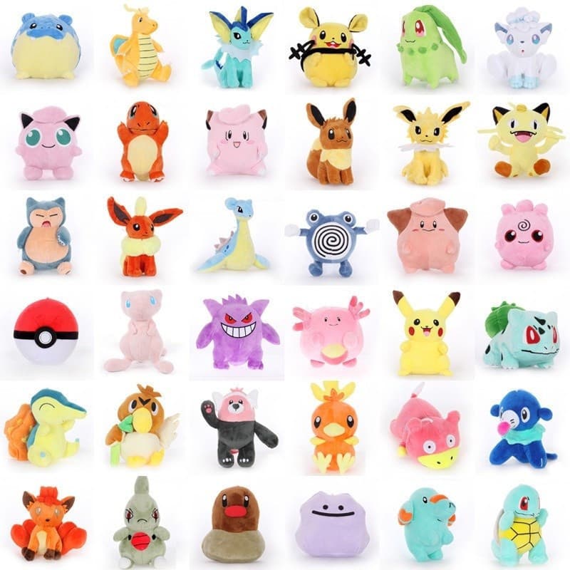 Brinquedo de Pelúcia Pokémon Pikachu Squirtle Boneca de Pelúcia Brinquedo Presente de Natal Aniversário para Crianças