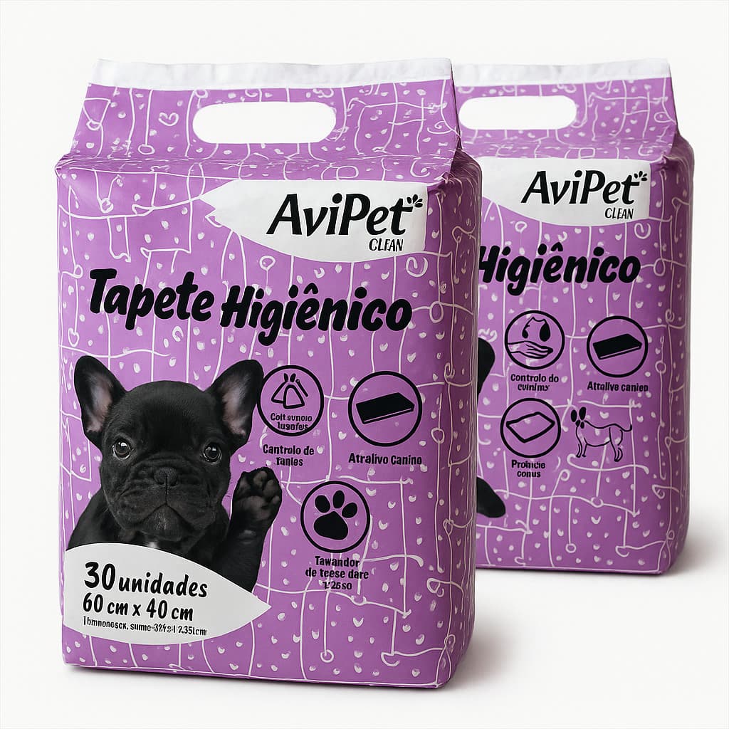 Tapete Higiênico Avipet Clean Cães 60x40cm c/ 60 unidades