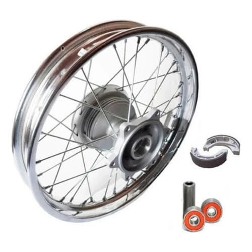 Roda Traseira Raiada 4mm Bros 125 150 160 + Lona / Rolamento