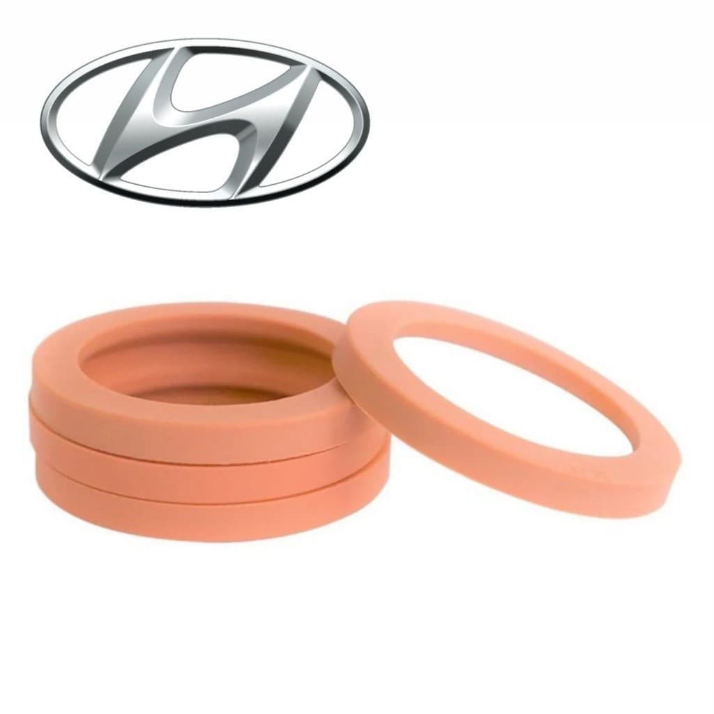 Kit 4 Anel Centralizador Hyundai HB20 De Rodas Esportiva Liga Leve 53,80mm