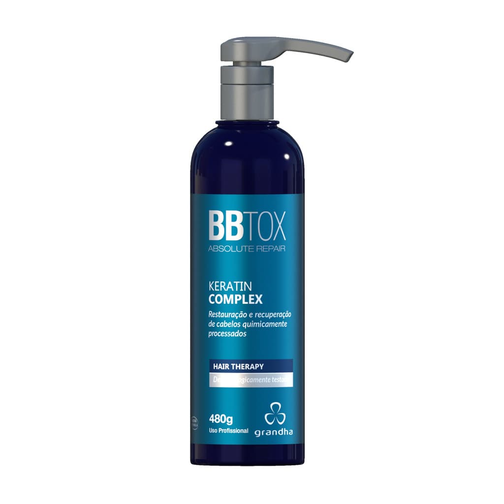 BBtox Keratin Complex Máscara Capilar 480g - Máscara Capilar Reparador de Danos de Progressiva