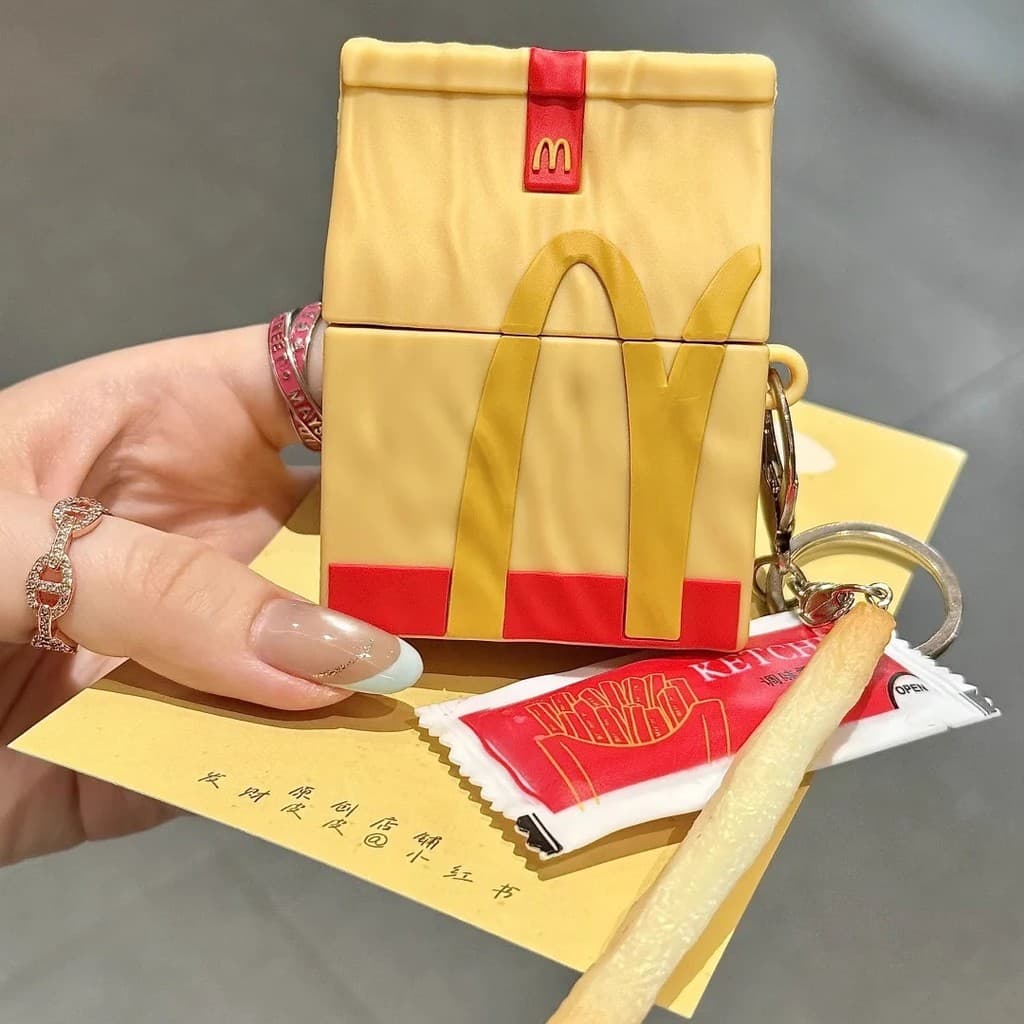 Bolsa De Embalagem Pro3 2025 McDonald's Para AirPods 4 Capa De Fone De Ouvido Pro Protetora De Segunda Geração 3 silicon
