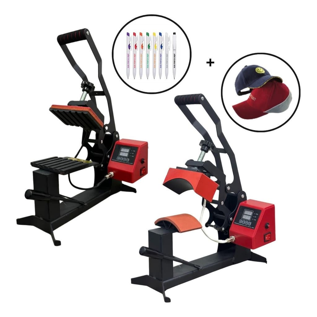 Prensa Térmica 2x1 Boné e Caneta 110V Importway