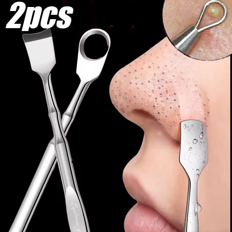 Ferramenta Extratora De Cravo De Aço À Prova De Ferrugem | Removedor Portátil De Acne De 12.2 Cm Para Rosto/Nariz , Limp