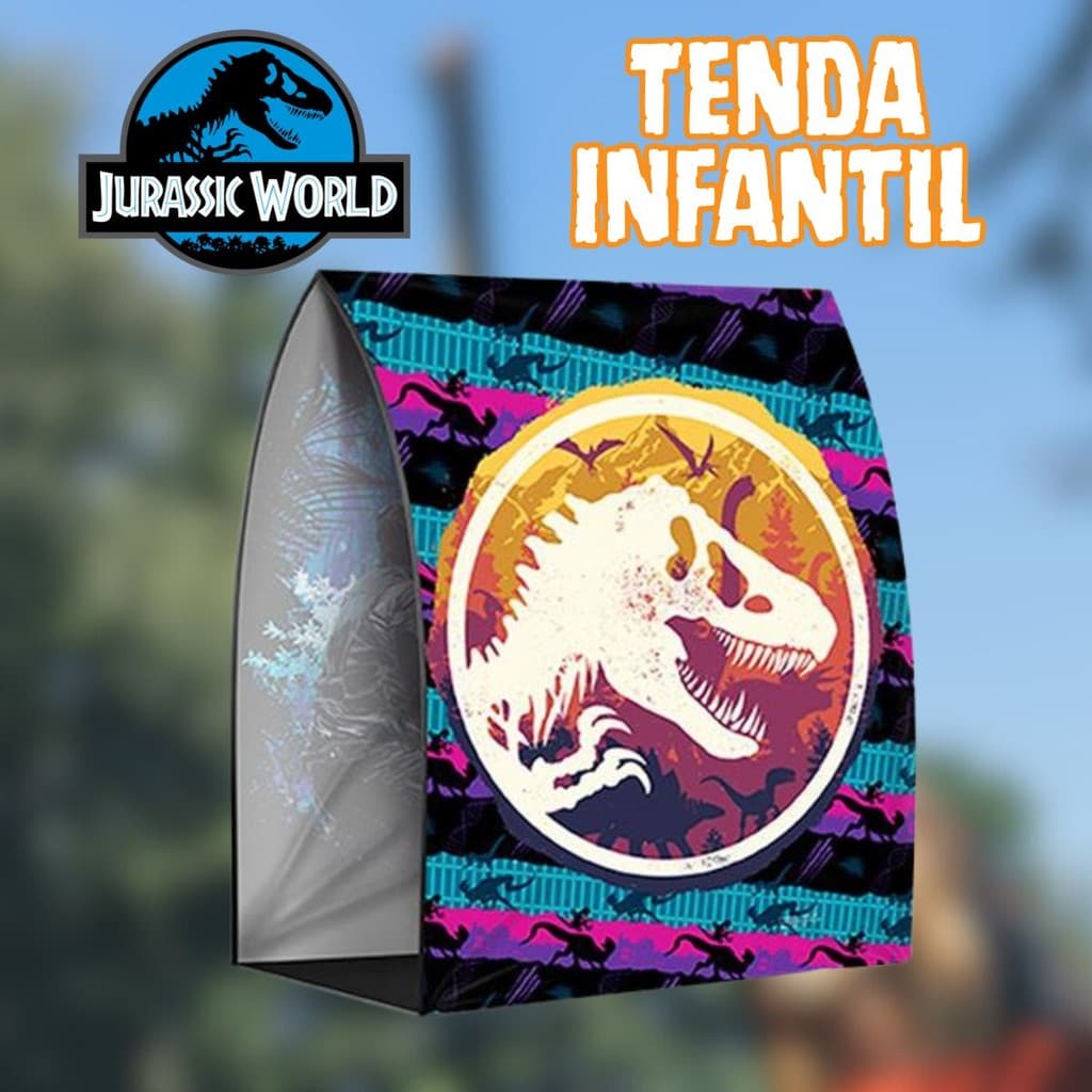 Tenda Barraca Infantil Experiência Genética Jurassic World Dinossauros com Sacochila Prática