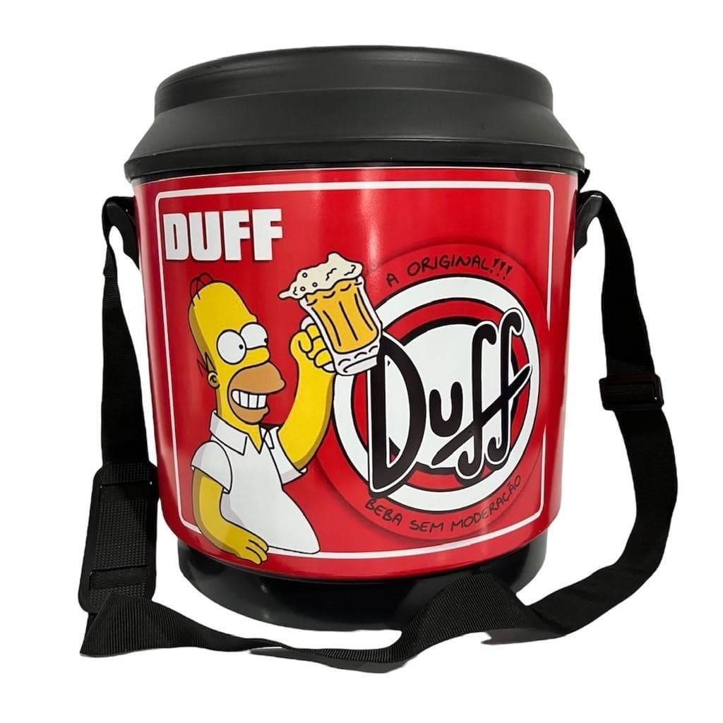 Cooler Térmico para 24 latas ou bebidas em geral preto com alça regulável